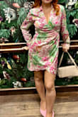 Silky material. Good for the price. Fit was a normal small. Lots of compliments. - Dorothy D.