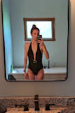 Coastline Black Halter One-Piece Swimsuit