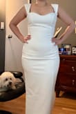 The dress is nice, the fabric is thick, and it fits the body. Good price, I liked it. - Maira P.