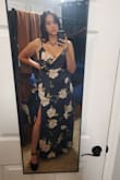 Got this for a wedding and loved everything about it!! The pattern is so lovely the fabric is soft. My only *very* minor complaint is that the fabric is so soft, the straps loosen themselves a little every now and then. Will definitely be wearing again for future events! - Rachel H.