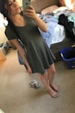 I always love wearing big T-shirt's but I know that's not "socially acceptable" to just wear a T-shirt in public. Well this dress is perfect to just throw on and go! So casually cute, can be worn with flip flops or heals. Fits perfectly, material is super soft. Highly recommend! - Meghan C.