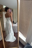 I am absolutely in love. The quality of the material is the same as some of the $5000 dollar dresses at 100x less the cost. My alteration woman showed me them, the same!! I couldn't believe it. It's simple, yet elegant. - Madison G.