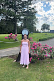 I recommend this dress. It flatters the figure, and I received lots of compliments. The details (patterns) are very beautiful and feminine. - Vicky V.