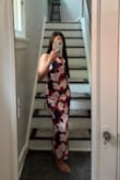 I really love the fit of this dress even though a have a little belly! It still looks so classy and elegant. Perfect for a date night this summer - Angela M.