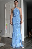 This is the perfect dress for a summer wedding! It fits exactly to size, there is a little bit of stretch to it. The 3d pattern on the overlay is beautiful and helps hide little curves and in my case lack of chest! I would stronger recommend to anyone! - Elizabeth R.