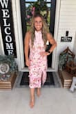 I bought this dress for a wedding and loved it! But it was too long. I wasn't sure if I should keep it, but my husband said it was very pretty and sexy, so I got it altered and so glad I did. I got many compliments on it and hope I can find a reason to wear it again eventually! It did feel a little tight around the midsection, but not to where I needed a bigger size. I think it looked great. The fabric seemed slightly see-through in the chest area, so make sure you get something to cover the girls lol. Very happy with my purchase. - Shelby P.