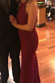 The color is a bit off from what is shown, it's a darker berry. Loved the dress, though! - Jennifer S.