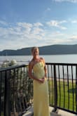 Beautiful gown! I wore it for a wedding as a guest. Had to get it hemmed because it was long. Super comfortable, wasn't too tight. A little bit see-through in sunlight, but can't tell if wearing nude underwear. I received so lent compliments on this dress - Kaitlyn A.