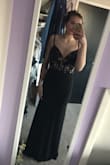 Fits perfectly, true to size for sure. I usually wear medium tops and size 4 or 6 jeans, and i got a size 6. It's so pretty and stretchy, perfect for prom. - Megan G.