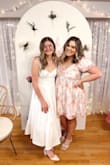 I wore this to my best friend's bridal shower (I am a bridesmaid), and it was so adorable! Matched the "love in bloom" theme, and I got so many compliments! It's true to size; I'm a size 18, and the XXL fits well. The sleeves didn't fall down, and it's modest enough for a large chest. The length is just right, but definitely couldn't be any shorter. Washes well on a delicate cycle. Love it! - Avery P.