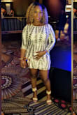 Beautiful dress! I got a lot of compliments. Material is great, the length is okay for me. - Amie D.