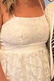 Dress was beautiful! I wore it for my bridal shower and got so many compliments. However, I only wore it one time, and it ripped around my chest area during the bridal shower. Definitely disappointed. - Danielle M.
