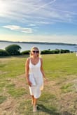 I absolutely love this dress! I wore it for a night out during my bachelorette weekend and it was perfect! The material is comfortable and forgiving. I like that the straps are adjustable to help the top fit a little tighter. I can't wait to wear it again! - Brittany J.