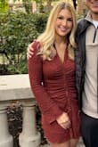 This dress was so cute for a birthday dinner on a warmer November day. It was a little tight overall but I wouldn't have gone up a size because then I'd be afraid it would have been much too big. I felt confident and comfortable! - Brittany J.