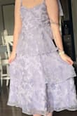 I got so many compliments and truly felt like a princess! The color depends on the lighting, but I didn't mind that. It fit a little snug in the bust/torso. - Mikaela B.