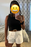 I love this top so much! I initially purchased in white and black. I loved it so much I ordered a second set. It falls perfectly and is very breathable. I typically wear an XS or S and the XS fit perfectly. The S felt boxy. I have received many compliments on this top! Don't hesitate to purchase! - Naima D.