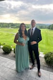 This dress looked AMAZING on me. Very comfortable. The only downside was it was VERY long. Had to tailor it and also had to alter the straps to hold my chest up right. - Arlene M.