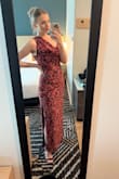 Perfect for a summer wedding! My fiancé was in the wedding and wearing a tux. The temp was in the 90s and humid the day of the wedding, but I stayed cool and was able to dance the night away. Also only needed to wear the sticky cakes with this dress! My one gripe with the dress was the strap. I couldn't find a comfortable fit where it didn't feel tight under my arm, but didn't impact the dress overall. - Megan M.