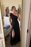 Simply Brilliant Black One-Shoulder Bow Maxi Dress