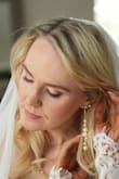 Exceedingly Elevated Gold Pearl Rhinestone Drop Earrings