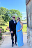 Marta Powder Blue Pleated Backless Maxi Dress