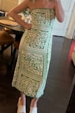 Bought this dress for an upcoming trip to Mexico and think it'll be perfect by the beach. Ordered my usual size S and it fits perfectly. - Mallory C.