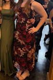 A very pretty dress for multiple occasions. The slit was a little too high for my taste, so I sewed it up to be more conservative. - Paige M.