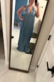 Runs large. Very long and didn't have a lot of shape so it wasn't very flattering on my body type unfortunately - Mallory T.