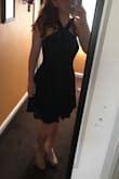 The dress cost me about $40 and it was worth every penny. I will be able to get many uses out of it. The material of the dress Did not look cheap at all. - Maddie D.