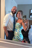 I loved this dress! The colors are amazing, it fit comfortably and I got compliments all night. It runs small so order up if you don't like things tight. I usually wear a Sm, ordered this in a Med and Sm and kept the smaller size because I liked the snug fit better. The slit is HIGH so beware of that. I have a long torso and the slit hit just below my but. The fabric was the only disappointing factor with this dress. It pilled easily but wasn't anything noticeable. Buy it!!! but don't expect to get numerous uses out of it with the fabric issue. - Kaleh M.