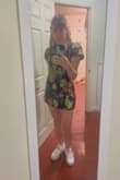 I kept on seeing this dress advertised, and I waited until it went on sale. I thought that the material was going to be stiff, but it was malleable. The only thing that is a little annoying is that the small is quite short for someone who is 5'6". - Alice B.