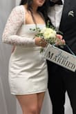 Loved this dress! It fit perfectly, was very comfortable, and looked even better in person. The lace detail is beautiful and adds such a lovely touch. It really accentuated my waist in a very flattering way, and I received so many compliments. It was the perfect dress, and I couldn't have been happier with it! - Diana M.