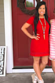 I love red! And this dress is the prettiest! Perfect length for me! - Allison E.