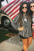 I love a good black and white stripe! Perfect for game day! - Allison E.