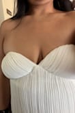 I wanted to love this dress, but it was too tight on different parts, specifically the bust. I would definitely recommend sizing up. I love the corset fit, but this one squishes the boobs and would probably be better for someone with a short torso. - Vee Y.