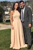 This is the most amazing dress in the world. It's heavy and great quality but still allows for a nice breeze. Flattering and elegant. It's a little long but dresses are ALWAYS long on me. Nothing a little hemming won't fix. Plus, it's SO comfortable. LOVE LOVE LOVE - Victoria O.
