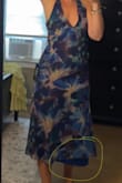 I ordered this dress in a medium which is my true size, but it was tight in the weirdest places on me. Mostly around the legs which is where the dress is flowy. The liner was also sticking out of the bottom on only one side. However, I love the print and the cut so much I did reorder it in a size up in hopes that it will fit better and the lining isn't skewed - Rachel T.