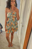 Super cute dress, can't wait to wear it for a night out. It's a little loose but works well. Perfect summer colors, feels light and comfy. - Tithi M.