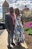 I'm small chested so the top gave me a hard time. I had to use 'boob tape" which helped but I was a little self conscious regardless since I wore it to a family wedding. Everyone loved it and my Instagram post blew up with comments immediately after my post with how beautiful the dress was. Great quality and I definitely would buy another dress from here. - Crissy C.