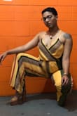 The material is light and not too hot or cold. If you are a little larger in the rear it will ride up, but not too badly. My date loved it. - Jazmin A.