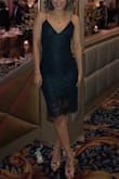 Ordered this dress for my birthday. Such a beautiful fit - recommend it. I did have to double knot the back strings due to them being so silky they kept untying. Front wasn't too revealing and length for us short girls is perfect! - Marina G.