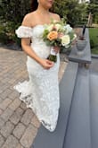 Magical Beginnings White 3D Floral Embroidered Maxi Dress