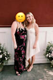The dress is beautiful and I got so many compliments on it. However, the cowl neckline is extreme, so any movement it would fly outwards so I had to CONSTANTLY hold it down or adjust it. - Britnie M.
