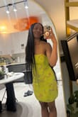 This was the most perfect dress for my housewarming!! The color popped and everyone wanted to know where it was from. I also like the fabric and the lightweight feel for moving, perfect main character dress! :)) - Petra I.