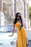 Absolutely loved this outfit! 
The quality is amazing and it looks even better in person. The fit is very flattering and the color is gorgeous. I received so many compliments while wearing it in Italy. It's elegant, comfortable, and perfect for a summer vacation. Highly recommend! - Fernanda A.