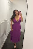 I got a lot of compliments at this wedding! Love this dress. It's not very stretchy and hugs and fits just right! - Haleigh S.
