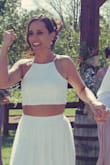 This dress was the perfect pick for my bohemian, laid back wedding. Everyone said it was "so me" and that's the best compliment cause it was so beautiful and fit like a glove. My husband loved it too! - Miranda D.