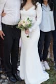 Feeling of Forever White Long Sleeve Mermaid Maxi Dress