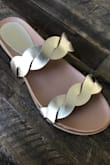 Love these easy to slip on and off sandals. They fit true to size and are very comfortable. Took off one star because the sole of the shoe does look a little cheap and the material will not handle scuffs well with wear. Worth the buy for cute and easy casual & errand running! - Leah P.