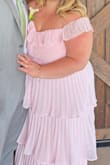 Always Remarkable Pink Pleated Off-the-Shoulder Maxi Dress